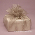 Sheer Round Fabric Wrap for Box